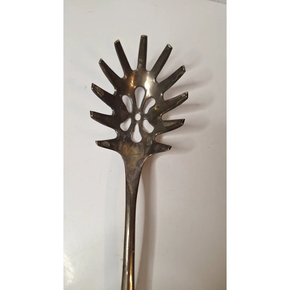 Silverplate Spaghetti Server, Vintage Pasta Fork